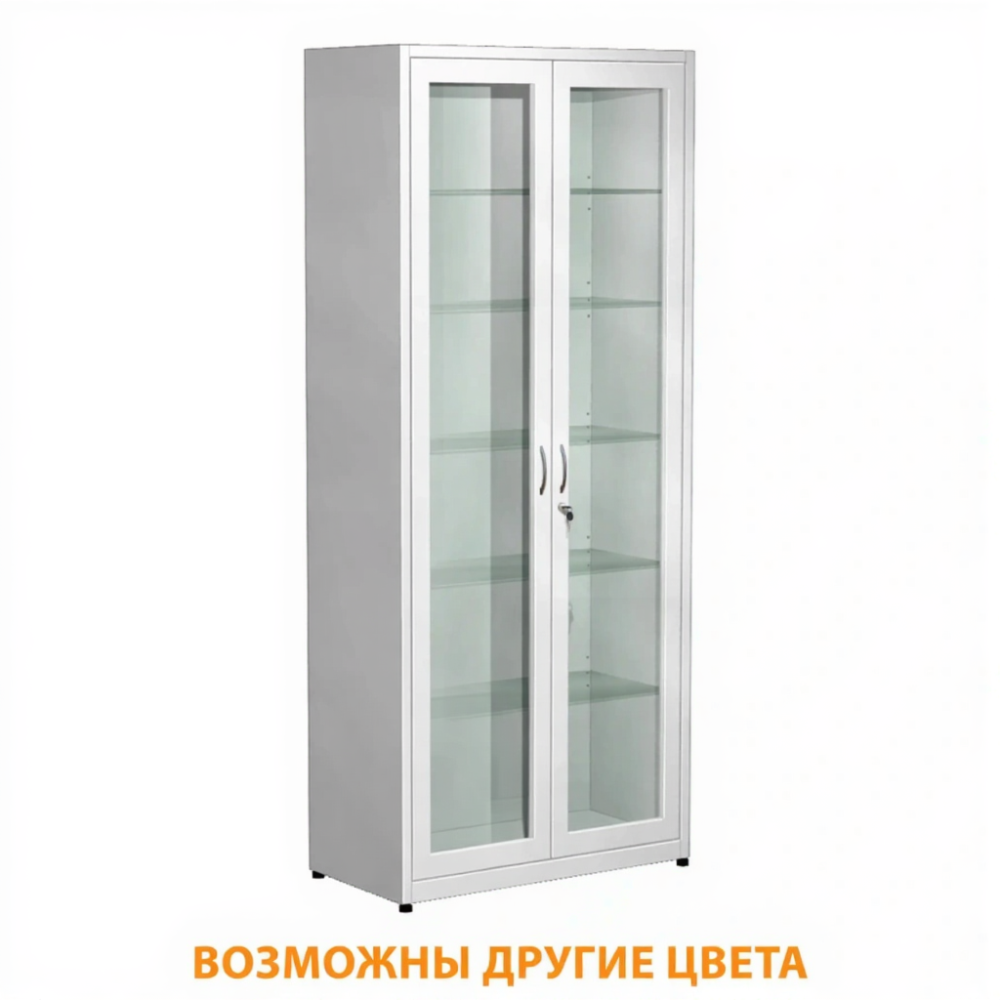 Шкаф для медикаментов (стекло) ШМ-3 (белый)