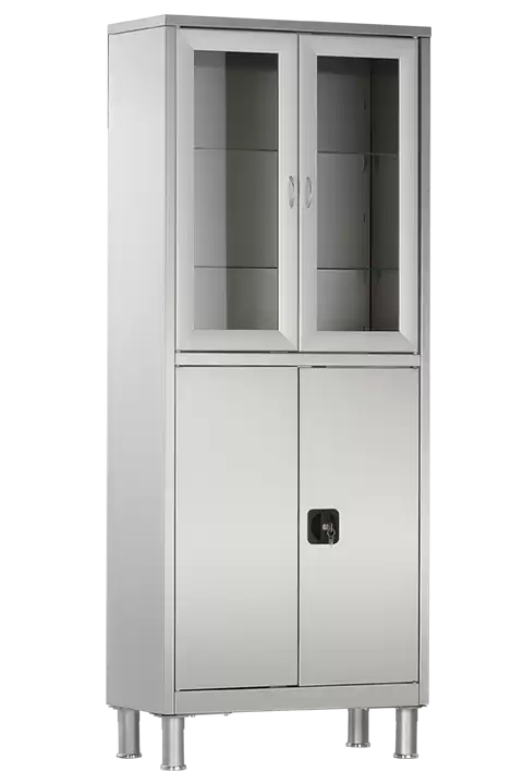 Шкаф медицинский МСК-5647.12 (ШМ-02) нерж.сталь
