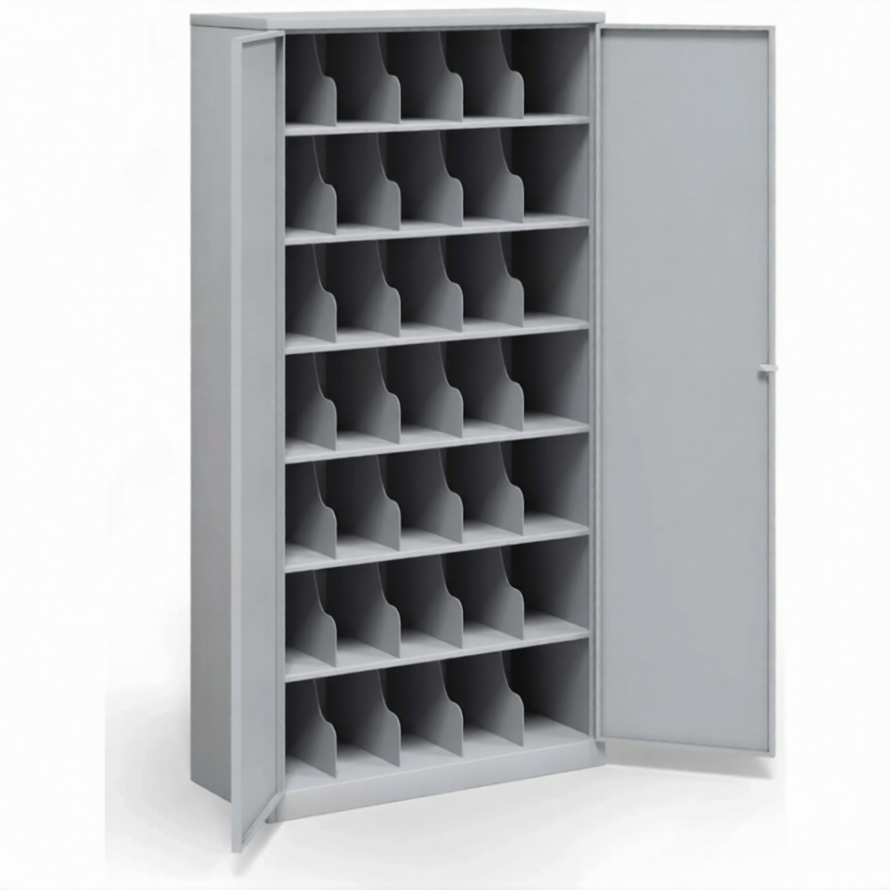 Шкаф для 35 противогазов ХПГ-35, с дверьми (1730х870х380)