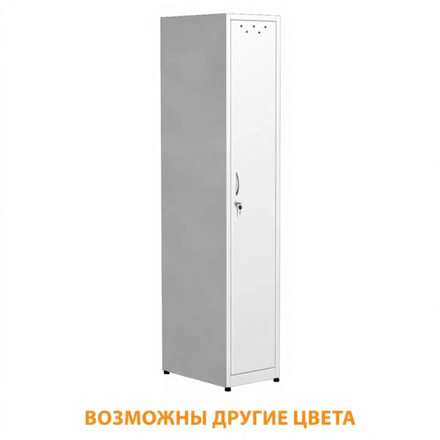 Шкаф металлический для одежды ШМпг (белый)