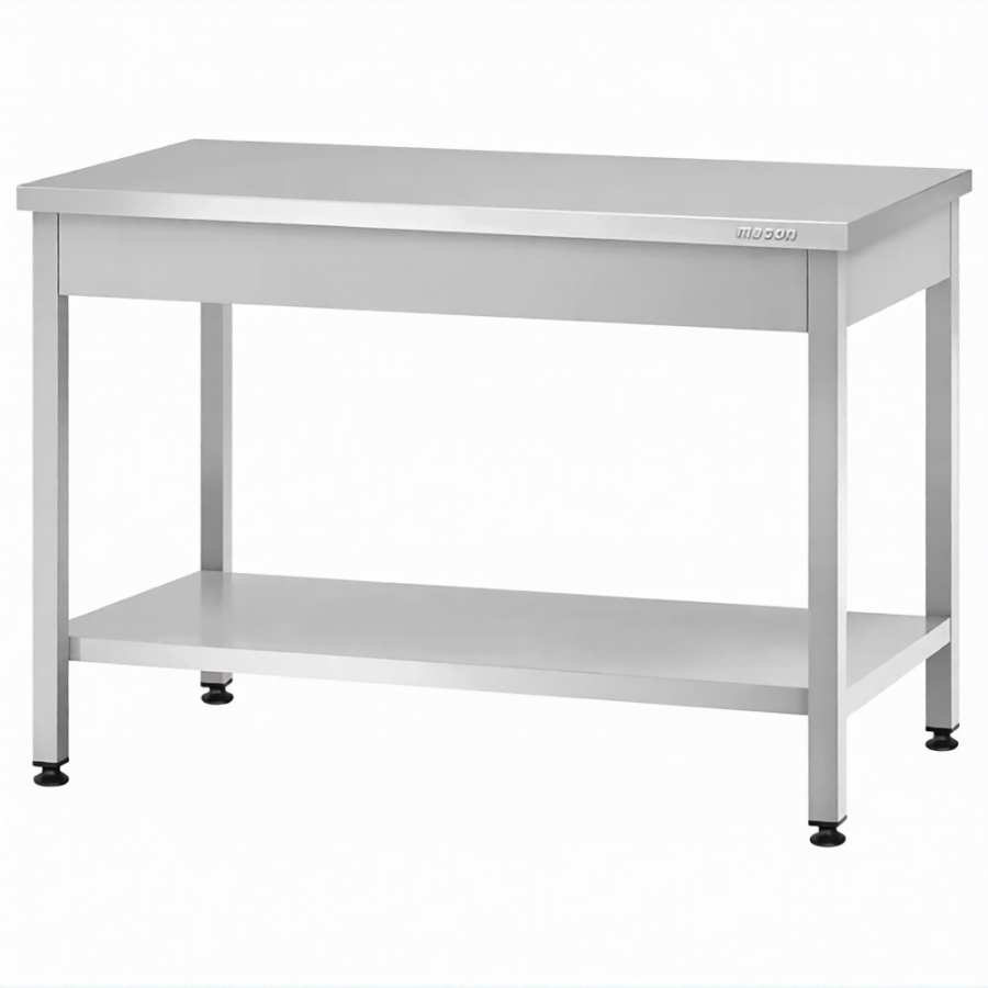 Стол производственный СПРп - 860х1000х700 «Profi Ral» (полка сплошная)