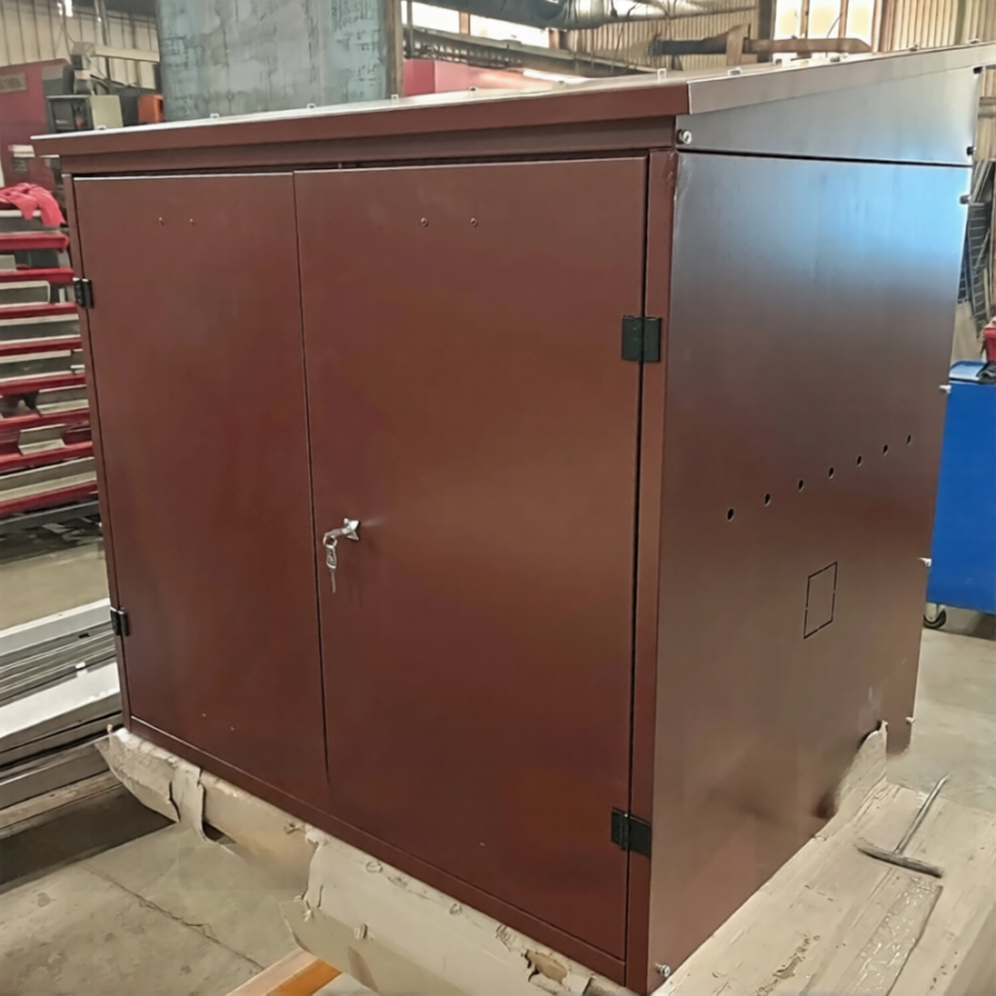 Оцинкованный уличный шкаф для генератора (1010х1050х806)