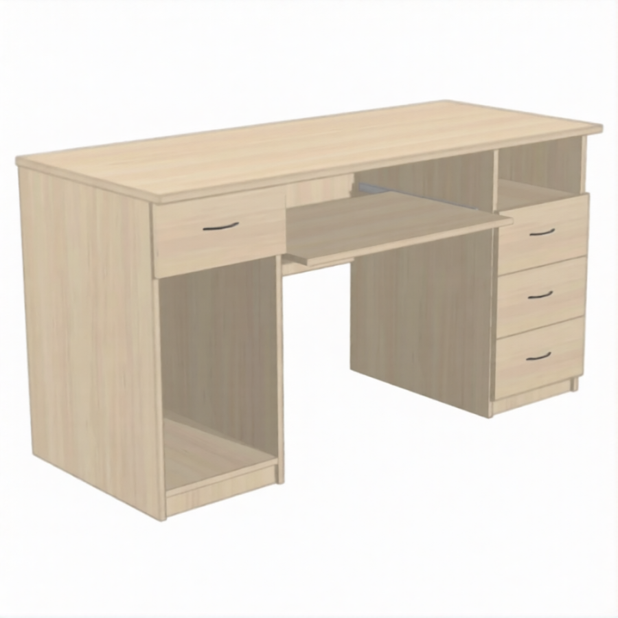 Стол для врача рабочий СКр.3 (ЛДСП дуб молочный)