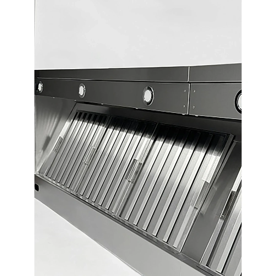 Зонт вытяжной пристенный с подсветкой ЗВПКП-12/14