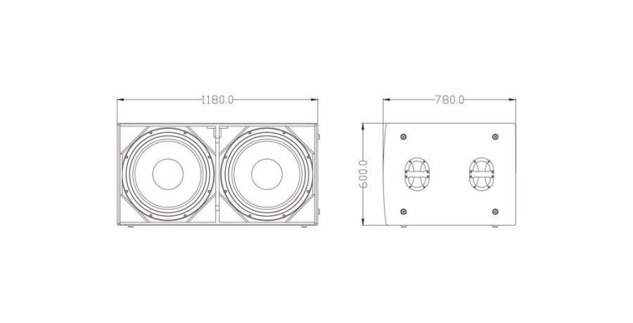 Пассивный сабвуфер FDB DLA221B  (цвет чёрный)
