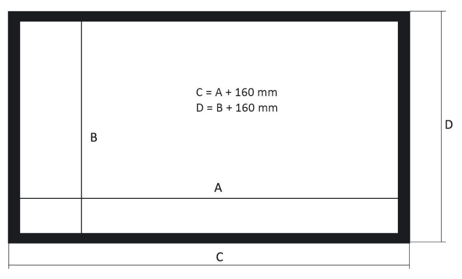 Kauber Frame Velvet Cinema 123" 16:9 153x273 White Flex
