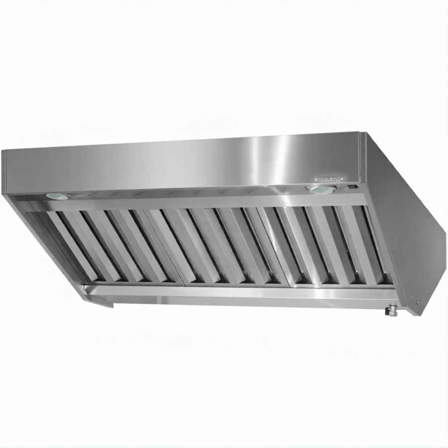 Зонт вытяжной полуоткрытый ЗВПб 400х1800х1600 «Base» островной (к-т светильников)