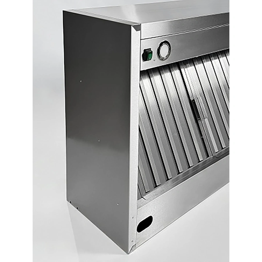 Зонт вытяжной пристенный с подсветкой ЗВПКП-12/14