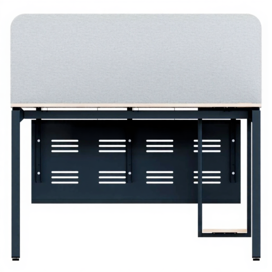 Офисный стол «СМАРТ» подстолье «П» профиль 40x40 Перегородка/перф экран/подвес/кабель канал столешница 16 мм